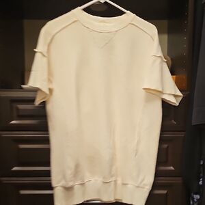 We The Free Ivory Textured Top